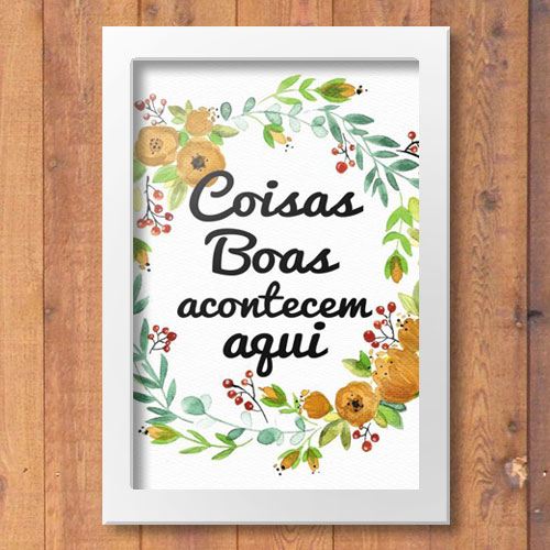 Quadrinho Decorativo - Coisas Boas